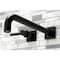 Kingston Brass KS6050DL Wall Mount Tub Faucet, Matte Black KS6050DL - alternate 2